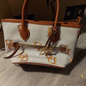 Dooney & Bourke White and Tan Women's Bag